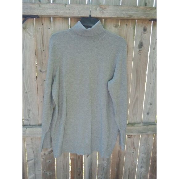 Torrid Everyday Soft Pullover Turtleneck Sweater 1X Gray Long Sleeve #40895216 - Picture 5 of 9